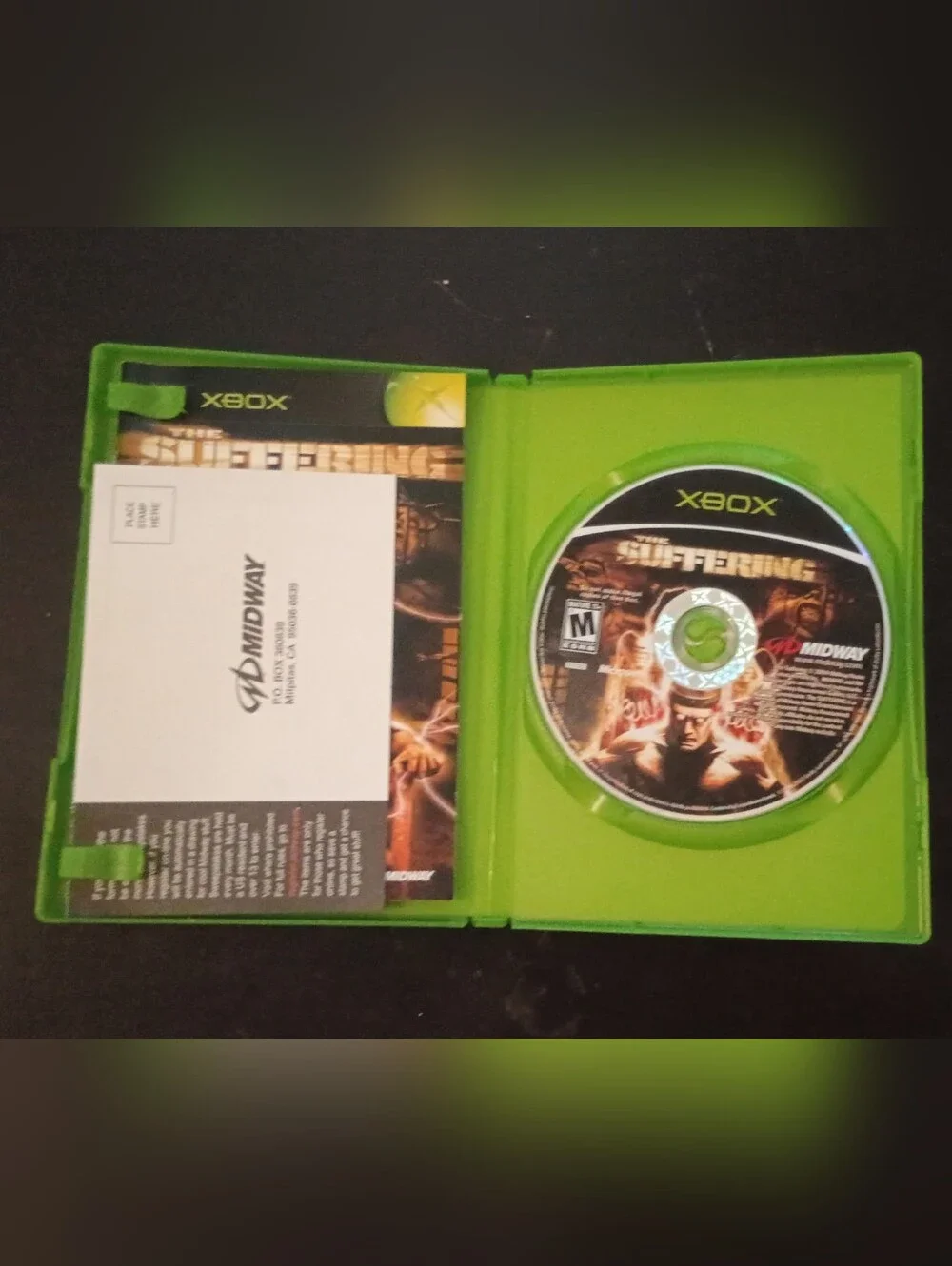Xbox The Suffering - Green Case